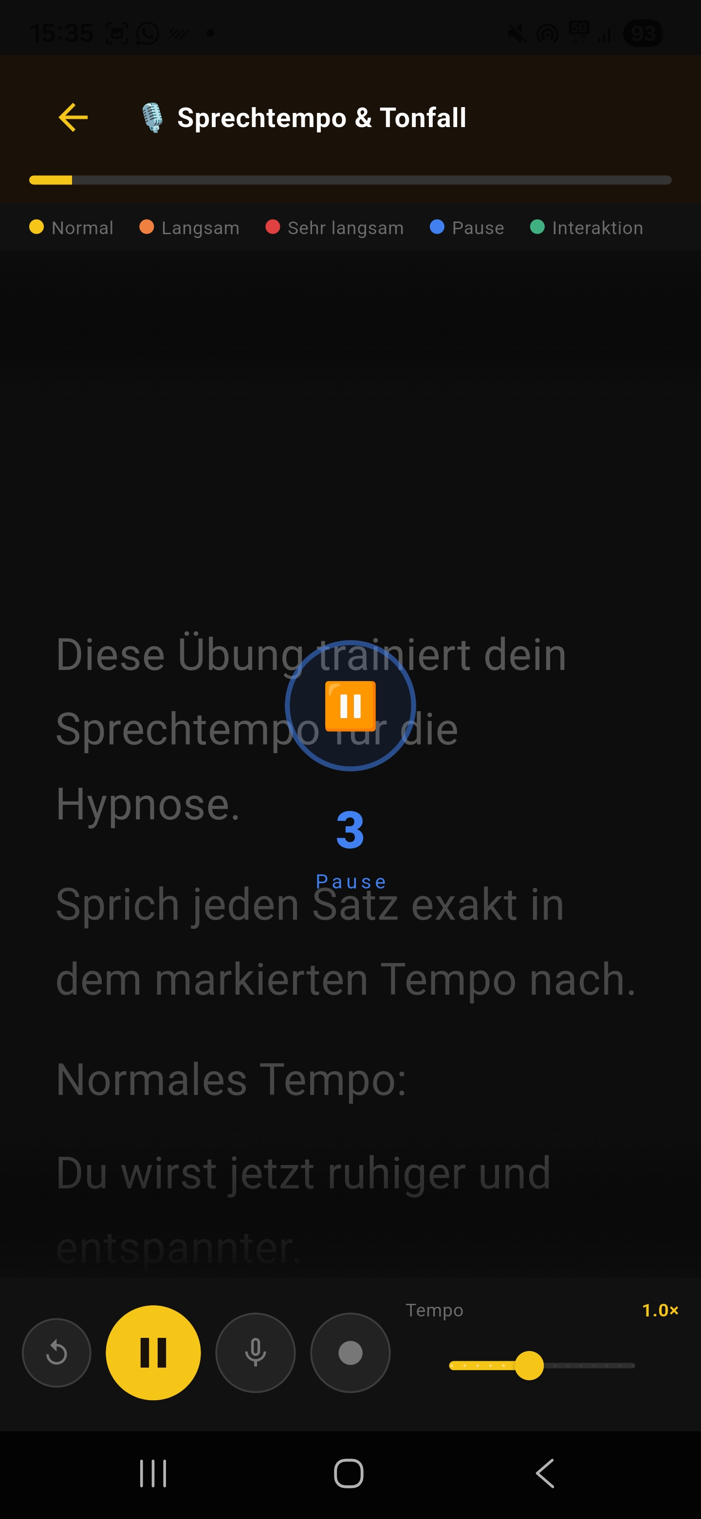 Hypno Level-Ansicht