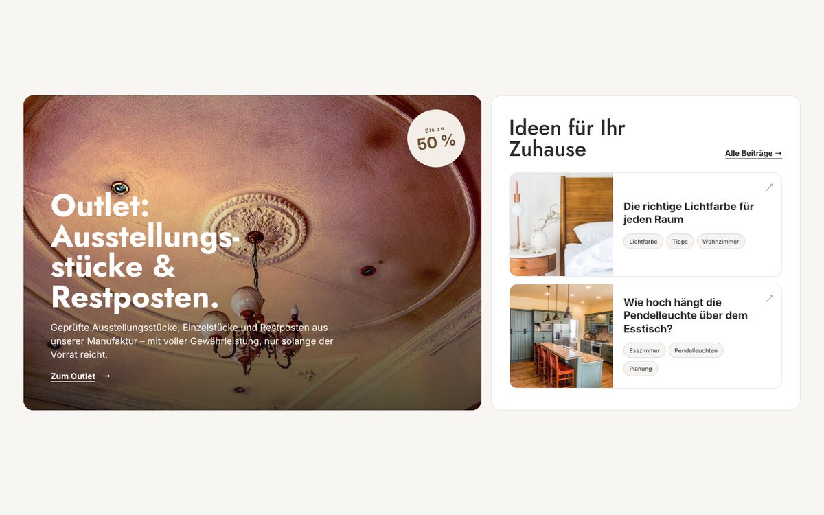 Outlet und Blog